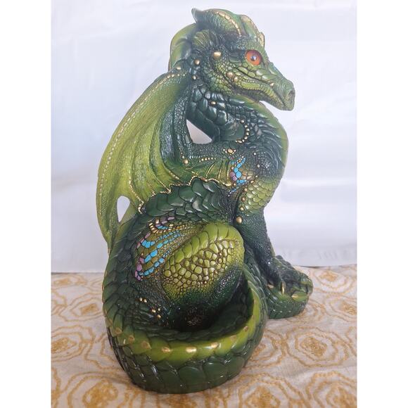 Windstone Editions Adult Dragon by M. Peña ©1986 – North Hollywood Green - Picture 1 of 9